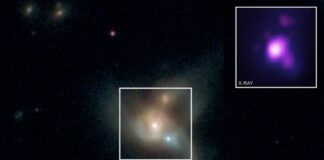 Three Supermassive Black Holes Orbiting Each Other