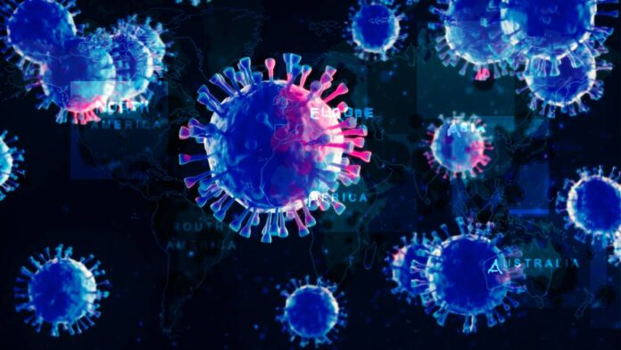 Artistic Illustration Of Coronavirus Pandemic