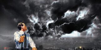 Artistic illustration of weather warfare