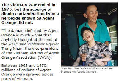 Scourge of Dioxin Contamination in Vietnam war