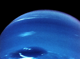 Photo of the Neptune Captured by the Voyager Spacecraft.