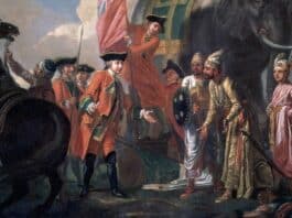 Robert Clive meeting Mir Jafar after the Battle of Plassey | Credit: Francis Hayman