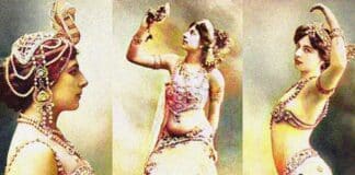 मारग्रेटा गीर्ट्रूडा ज़ेले की रंगीन तस्वीर, जिसे बाद में माता हरि के नाम से जाना गया।
