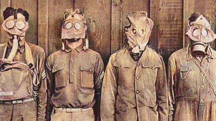 Types of Gas Masks Tested by the US in World War 1 The Use of Chemical Weapons and the Evolution of the Norms | This Image shows the types of gas masks tested by the US in World War 1 | Credit: Kansas City National World War 1 Museum and Memorial.