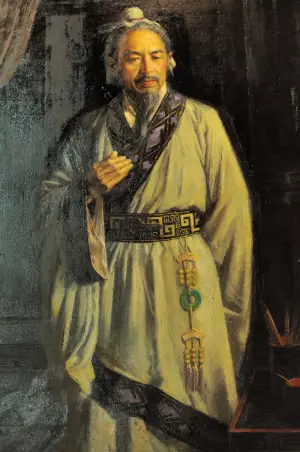 Portrait of Chinese military strategist Sunzi (also known as Sun-Tzu)