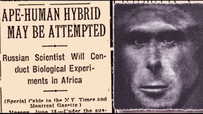 Ivanov's Human Ape Hybrid Experiment
