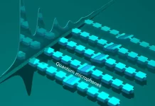 Image 1: Artistic illustration of the Quantum Microphones to detect sound particles and waves. | Quantum Technology