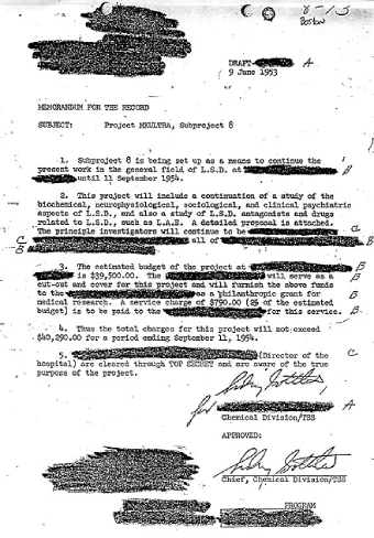 mkultra subproject 8 experiment doc