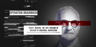 Donald Ewen Cameron's illustration depicting Operation Brainwash