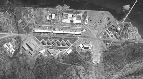 India’s first nuclear reactor, APSARA captured in a U.S. satellite