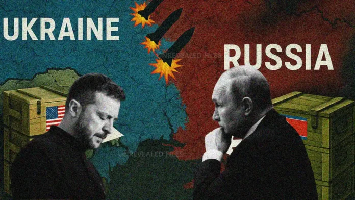 Artistic illustration of the Global proxy war who’s arming Ukraine & Russia.