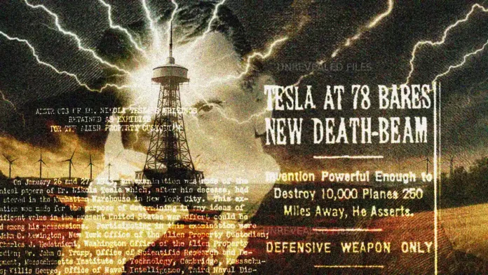 Illustration of Nikola Tesla’s Missing Papers