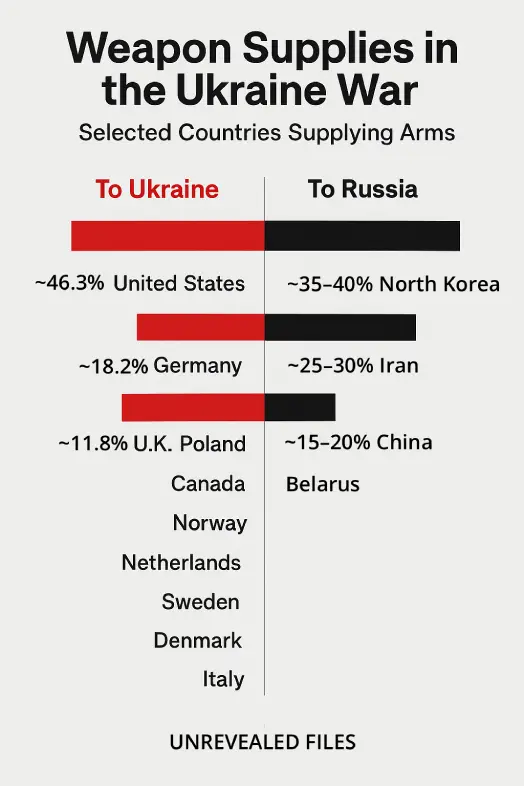 Weapon Supplies in Ukraine-Russia War.
