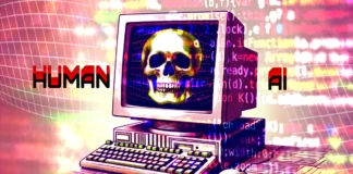 Illustration of The Dead Internet Theory