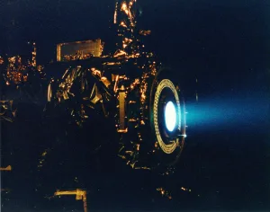 The 2.3 kW NSTAR, ion based Propulsion/thruster developed by NASA.