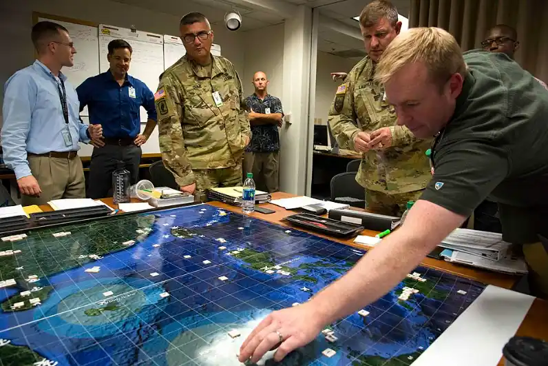 US Naval Postgraduate School students participate in analytic wargames they designed to explore solutions for some of Department of Defense's most pressing national security concerns.