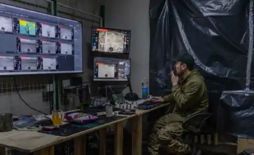 Inside a secret Ukrainian drone command post, where Russian troops are tracked and targeted like prey.