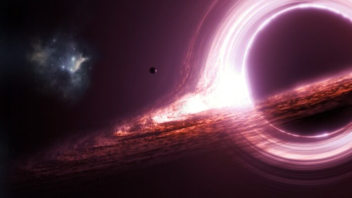An artistic illustration of a supermassive black hole. © Unrevealed Files