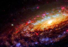 NGC 7331, a Spiral Galaxy located about 45 million light-years away in the constellation of Pegasus (The Winged Horse).